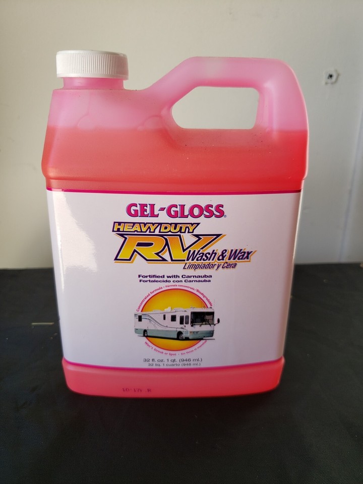 RV Wash and Wax RV Soap Gel Gloss Heavy Duty Concentrated Formula 32 oz