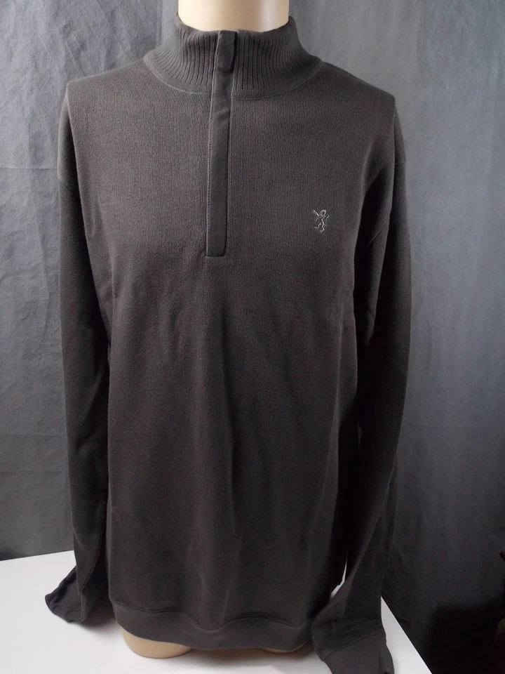 Cutter & Buck Sweater Brown sz XXL Campbell & Company NWT 1/2 Zip - Image 3 of 4