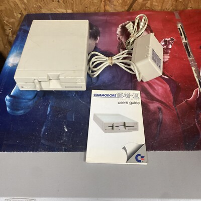 Vintage Commodore 1541-II Floppy Disk Drive With Manual And Power Cord Powers On