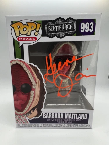 SIGNED Funko Pop! BEETLEJUICE - BARBARA MAITLAND #993 COA AUTHENTICATED