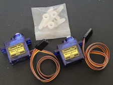 2 Pcs Mini Gear Micro 9g Servo SG90 for R/C Helicopter Airplane Boat Car