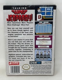 NES Nintendo - Talking Super Jeopardy! CIB Complete in Box w/ Manual - Tested