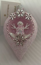 Patricia Breen Pink Courtauld Snowman Reflector Breast Cancer NWT Lottery 2024