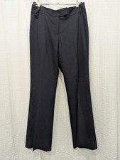 Pendleton Savy Stretch Wool Pants Trousers Woman Black Made In USA Size 10