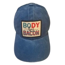Popfizzy Body by Bacon Funny Hat for Men and Women, Fun Adult Food Humor Cap
