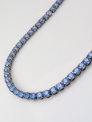 NEW 100% Authentic SWAROVSKI Sparkle Blue Crystal Matrix Tennis