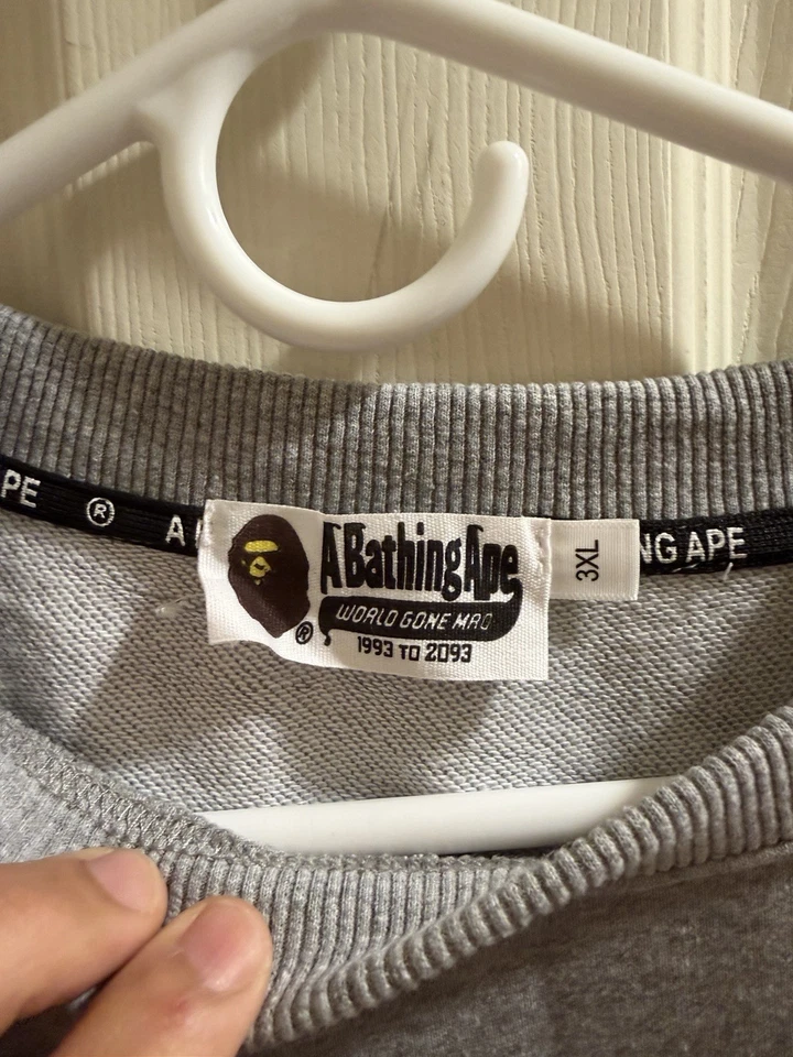 Grey Bape Crewneck Sweater - Image 2 of 4