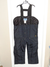 RefrigiWear Iron Tuff Insulated -50 F Low Bib Overalls Style 0345R XL Navy Blue