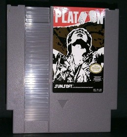 Platoon (Nes) (1988) With Manual And Cover. Free Shipping!!!