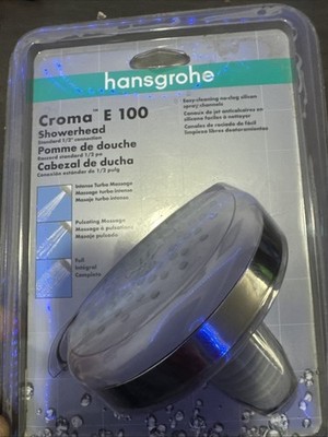 Hansgrohe 04071 Chrome Croma E Multi Function 2.5 Gpm Shower Head