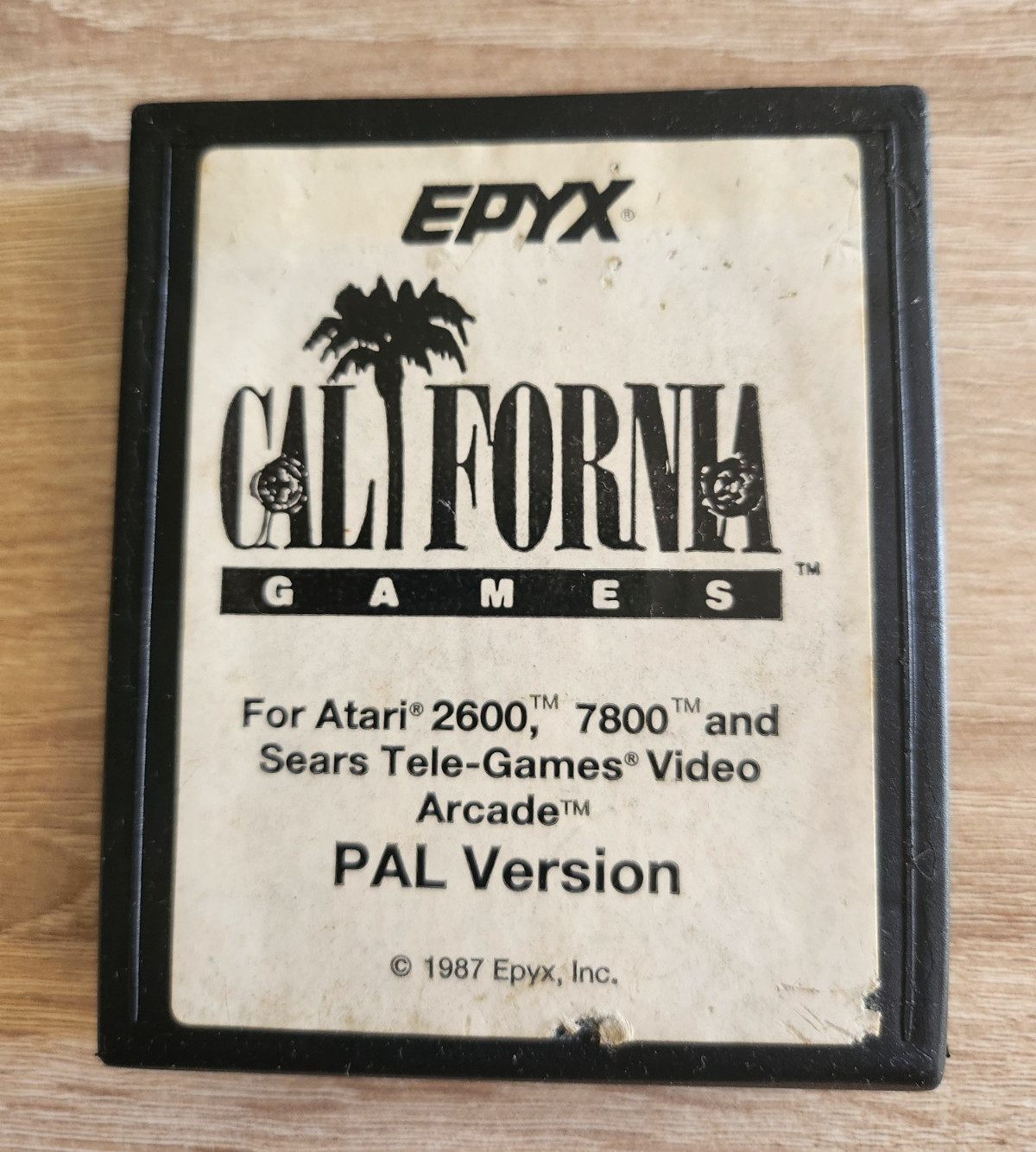 Jeu Atari 2600 - California Games - en loose version PAL 1987