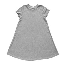 Soprano Gray Ribbed Knit Swing Dress Size 14