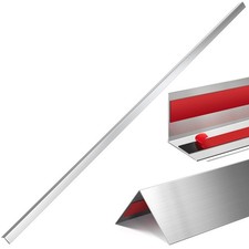 Therwen 10 Pcs 0.5 x 0.5 x 48 Inch 304 Stainless Steel Corner Guards Metal Wa...