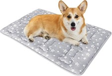 Dog Crate Mat Soft Dog Bed Mat Machine Washable Kennel Pad Anti-Slip 30"X19"