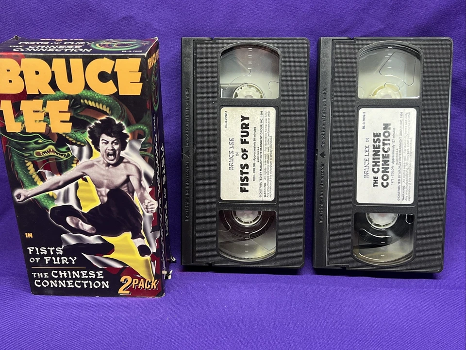 Bruce Lee 2 VHS Box Set 1998/Shaolin Traitorous/5 Fingers Of Death~Martial Arts~ - Image 3 of 4