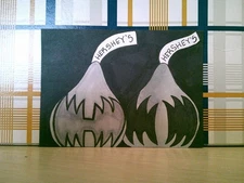 ACEO Original Mixed Media Painting Art Card ATC Portrait 80's Rock Band #49