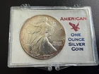 1988 Uncirculated Silver American Eagle Nicely Toned 99.9% Silver