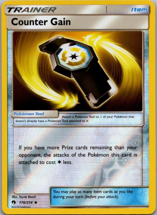 Counter Gain - 170/214 - Pokemon - Sun & Moon Lost Thunder - Reverse Holo NM/M