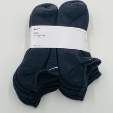 NIKE EVERYDAY Size XL Dri-Fit Cotton Cushioned No-Show Socks 6-Pairs - Men 12-15