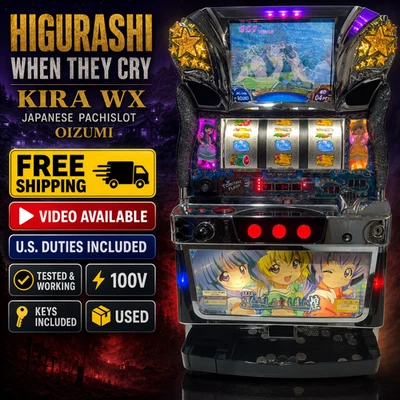 Higurashi When They Cry Kira WX Pachislot Japanese Slot Machine Oizumi 100V - Image 1 of 4