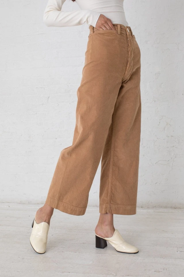 Jesse Kamm Corduroy Sailor Pant in Palomino Size 2 - Image 2 of 4