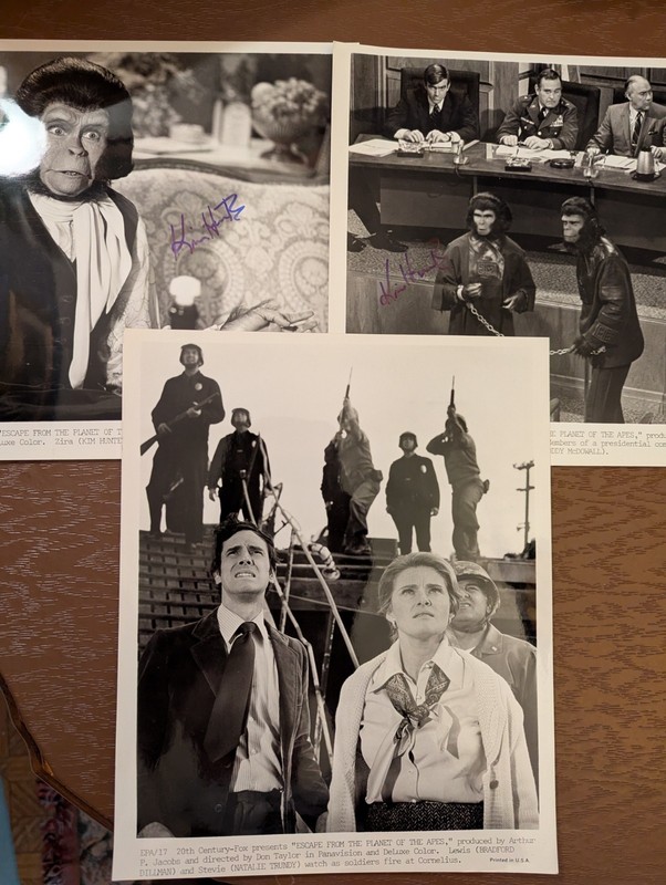 Planet Of The Apes Kim Hunter 1970's Original Movie Promotional Photos 3 Count