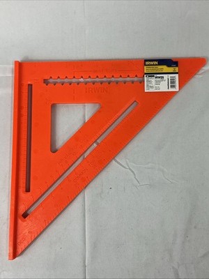Irwin Hi-Visibility Rafter Square Reference Guide 12  Inch