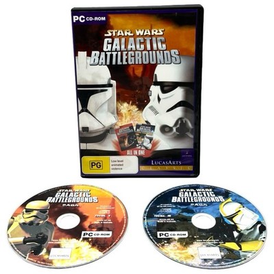 Star Wars Galactic Battlegrounds PC CD ROM US Version Hülle gereinigt Englisch