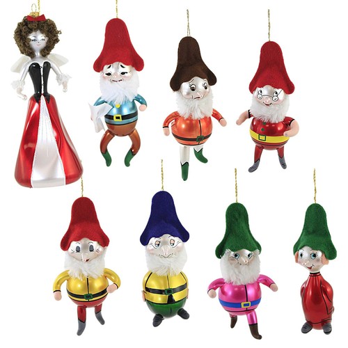 De Carlini Italian Ornaments Snow White & The Dwarfs Ornament Fairy Tale V3032