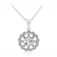 Cavill Silber Halskette 0,91Ct WeißEr Topas Mit Zirkonia 925 Silber
