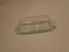 Glass Covered Butter Dish keeper Countertop /Table/refrigerator/ clear  8 inch