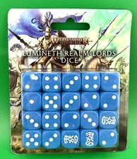 Warhammer Age of Sigmar - Games Workshop - Lumineth Realm-Lords Dice - 16mm T09