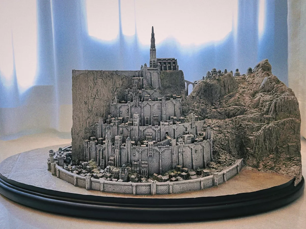 Weta replica lotr minas tirith city modelo gondor capital cidade branca -  AliExpress