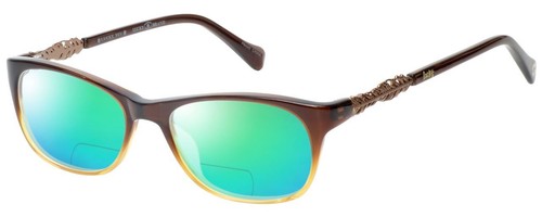 Lucky Brand Palm Unisex Polarized Bi-Focal Sunglass CHOOSE Brown Crystal Fade 52 - Picture 3 of 10