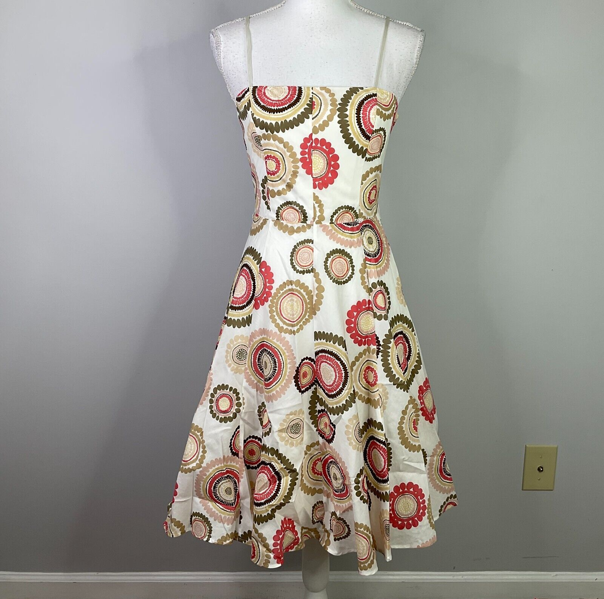 bias cut cotton dress Plunge Halter Gown – Candy LA contemporary print with a Size:46 EU - 13 US co-pink DIY Cotton Dress +