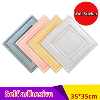 3D Wall Sticker Self Adhesive Wallpaper Waterproof Room Ceiling Foam Panel Decor