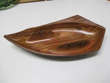 California Pottery Ashtray Cali USA 2905 Faux Wood RARE!