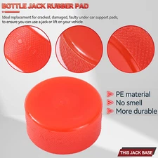 Hydraulic Bottle Jack Slotted Adapter Pad PE Protection 37 mm Hole On Bottom 10T