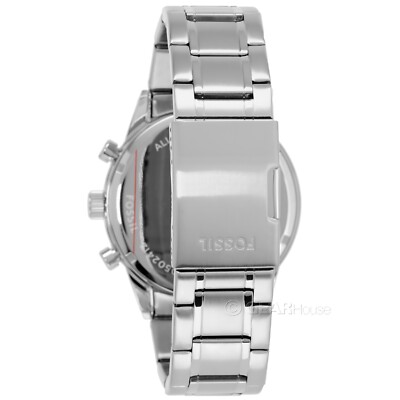 Fossil Flynn Chronograph Stainless Steel Watch - Silver Fossil Flynn Chronograph Watch, Stainless Steel, Silver Case  main image 2