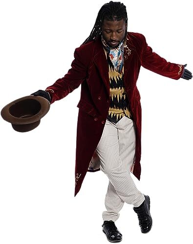 Süßigkeiten Schokoladenfabrik Wonka Boss Komplettset Deluxe Halloween Kostüm Cosplay - Bild 9 von 12