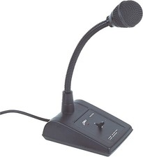 Eagle P656t Prop80 Balanced Dynamic Paging Microphone W Sturdy Metal Base, Black