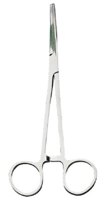 Jenzi Arterienklemme gebogen 18 cm