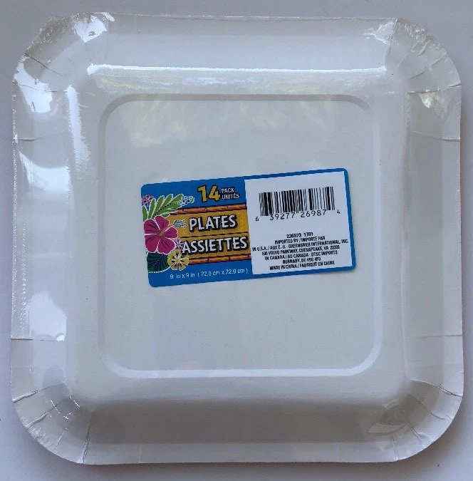 Flamingo Paper Dinner Plate Summer Graduation Birthday Party Wedding Tiki 14/pk - Image 2 of 4