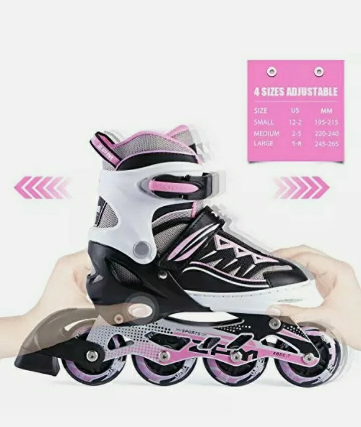Used ZPM INLINE SKATES ADJ 133 Adjustable Inline Skates