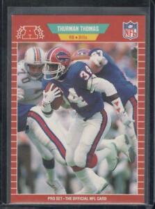 Thurman Thomas Buffalo Bills 1989 Pro Set Rookie Card RC ...