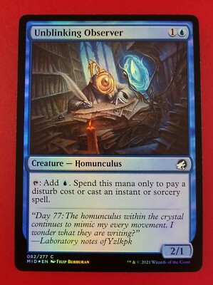 1x Unblinking Observer | FOIL | Innistrad Midnight Hunt | MTG Magic ...