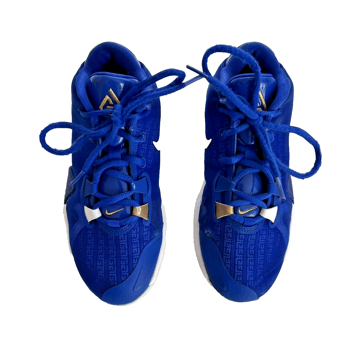 Nike Zoom Air Freak 1 GS Greece Royal Blue Gold Basketball Shoe BQ5633