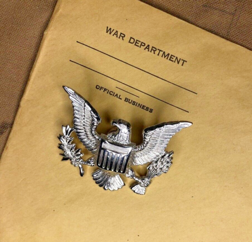 Insigne de caquette d'officier américain US ARMY Original - Foto 1 di 2
