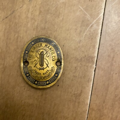 Singer 15 Sewing Machine Replacement OEM Part Badge Emblem