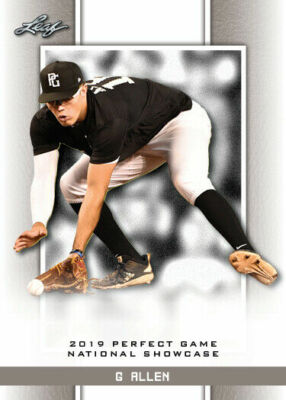 G ALLEN 2019 ''1ST EVER PRINTED'' LEAF PERFECT GAME NIKE ROOKIE CARD #233! 